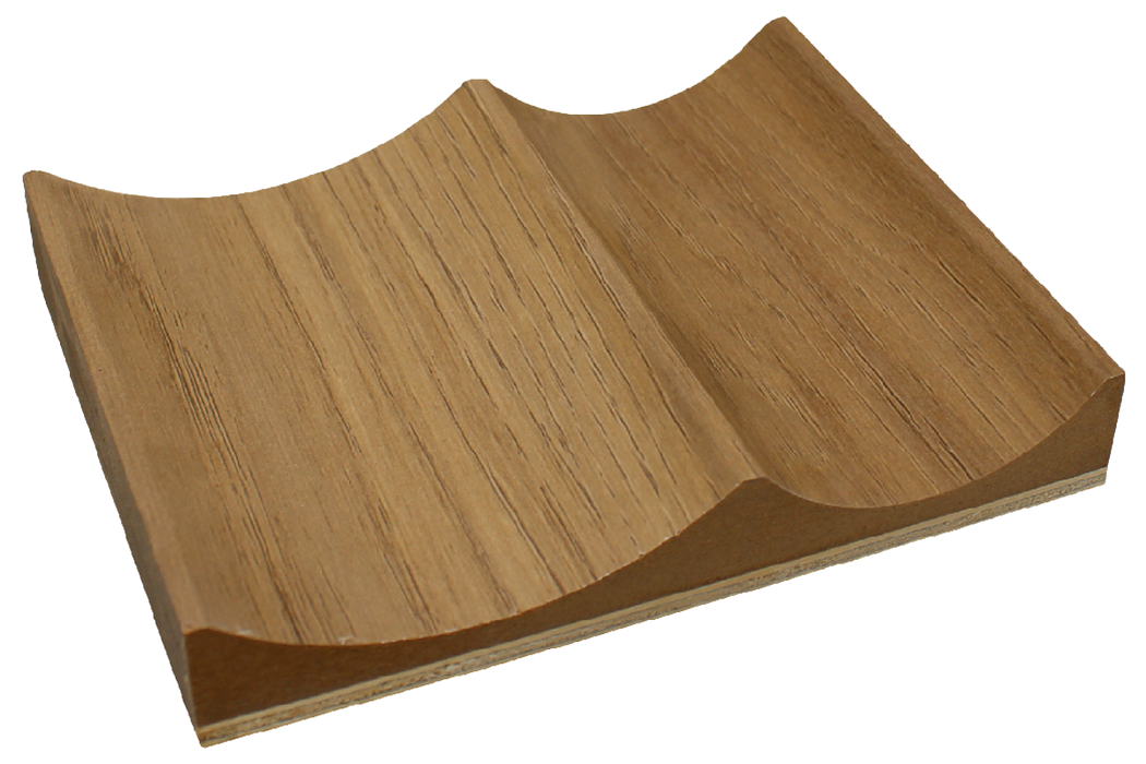 2 Bowl Slat Panel - Chestnut (J Collection)