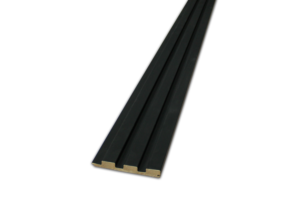 3 Grid Slat Panel - Black (J Collection)
