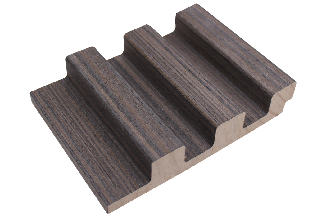 3 Grid Cubic Slat Panel - Dark Gray Veneer (J Collection)