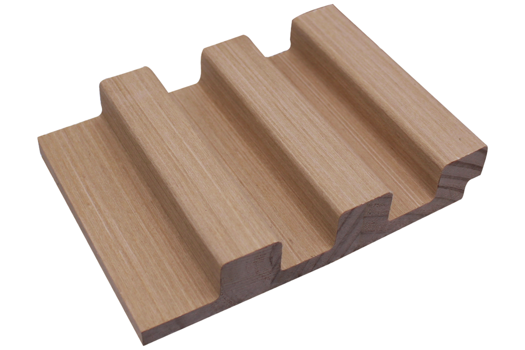 3 Grid Cubic Slat Panel - White Oak Veneer (J Collection)