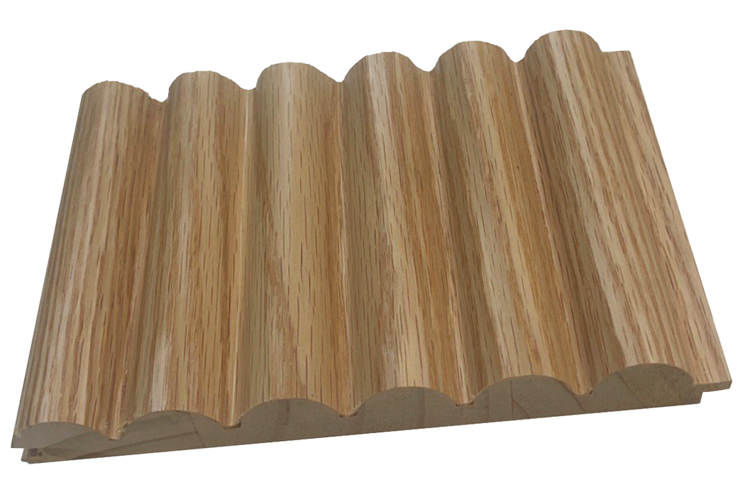 6 Half Round Slat Panel - Natural Oak Veneer (J Collection)