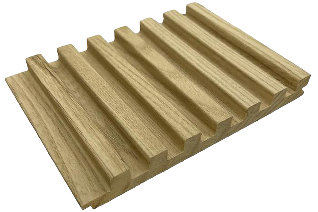 7 Grid Slat Panel - White Oak (J Collection)
