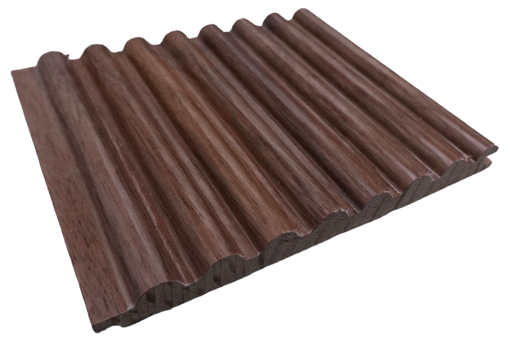 8 Half Round Slat Panel - Walnut Veneer (J Collection)