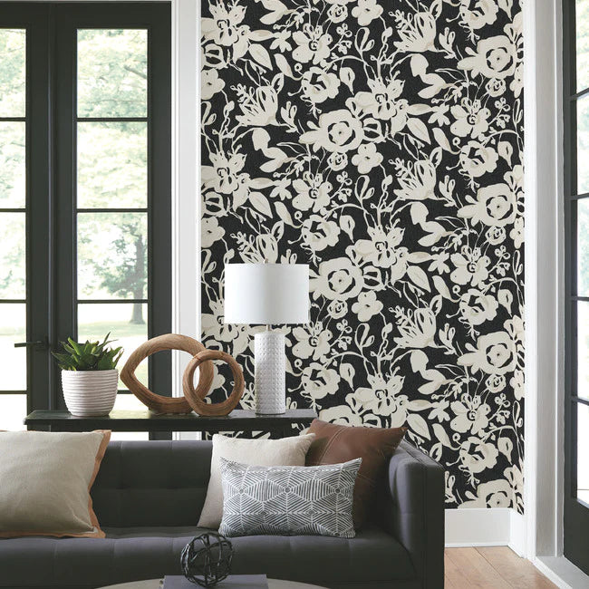 Brushstroke Floral Wallpaper BL1733