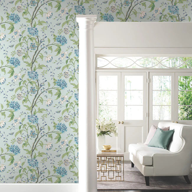 Teahouse Floral Wallpaper BL1784