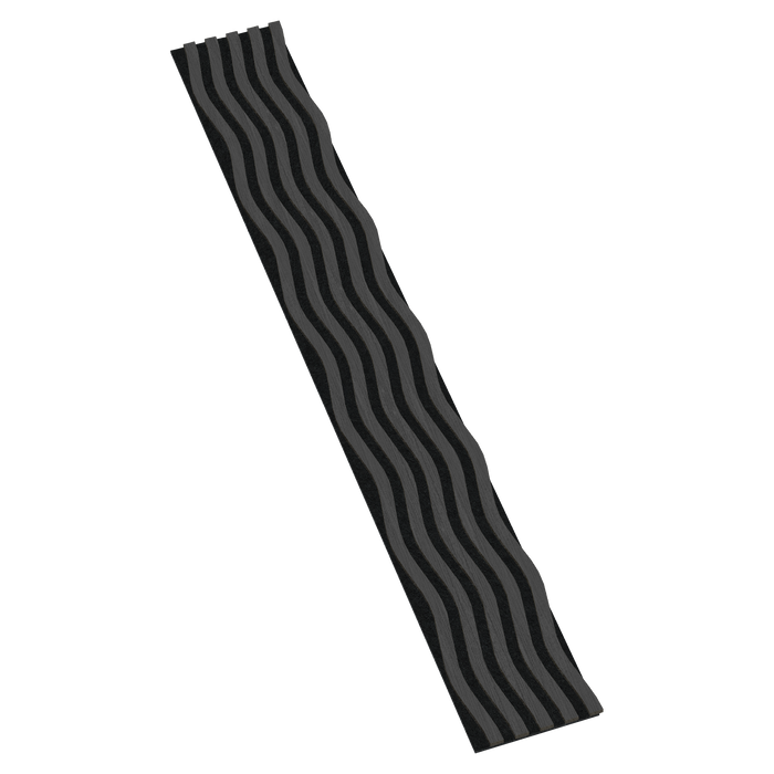 8FT Wave Acoustic Panel - Black Oak