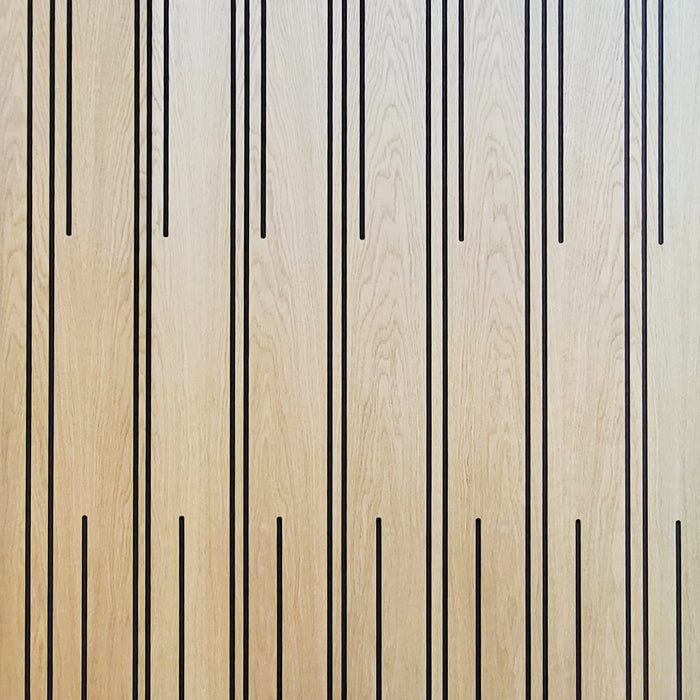 10FT Black MDF Core - Geometric Rib