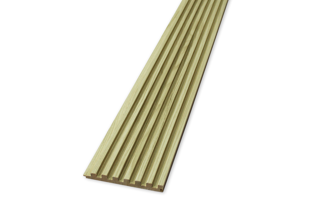 7 Grid Slat Panel - White Oak (J Collection)