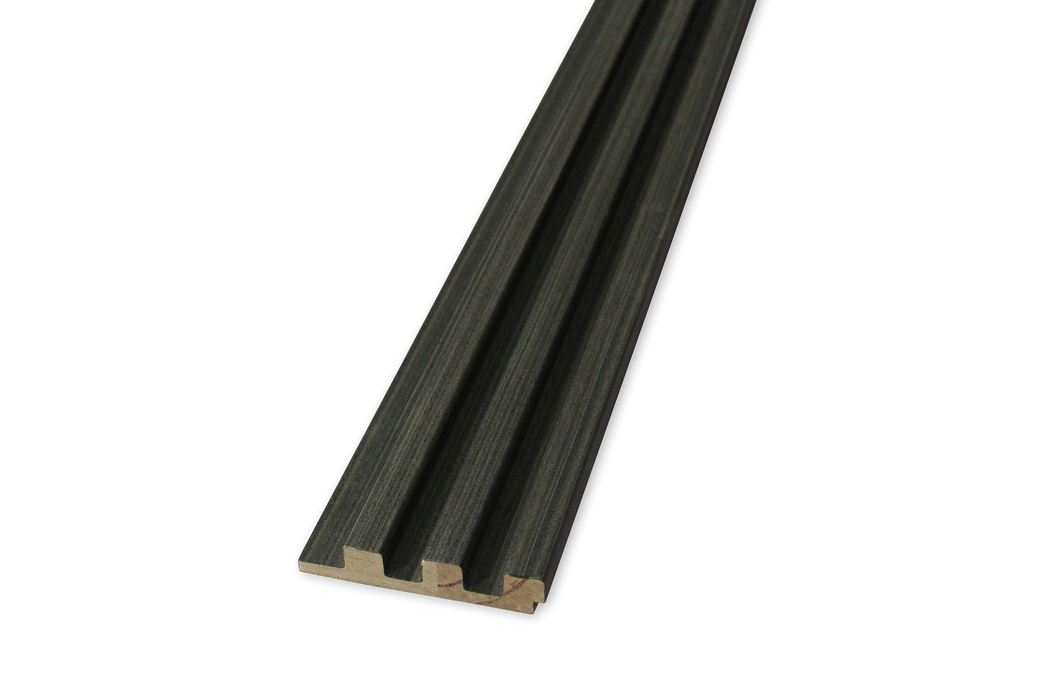 3 Grid Cubic Slat Panel - Dark Gray Veneer (J Collection)