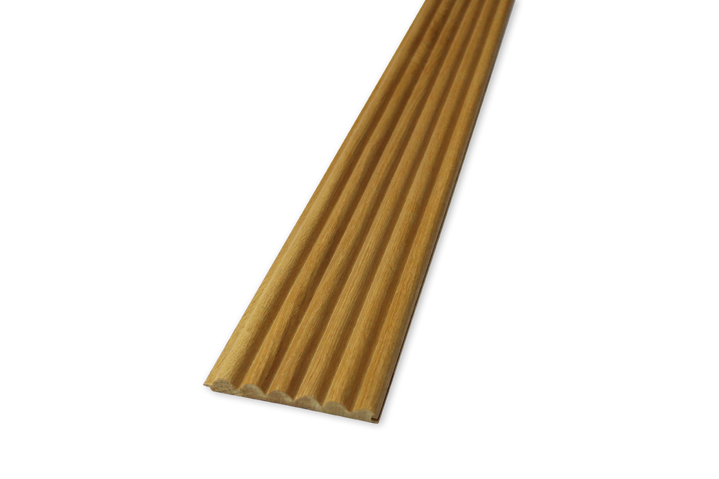 6 Half Round Slat Panel - Natural Oak Veneer (J Collection)