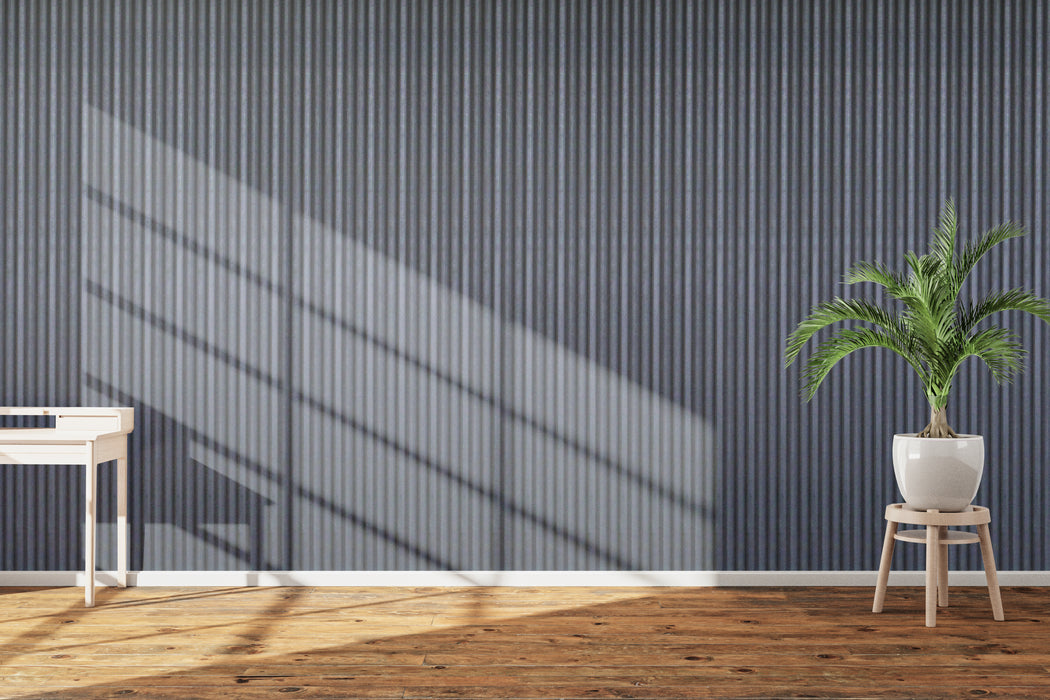 3 Hill Slat Panel - Dark Gray Veneer (J Collection)