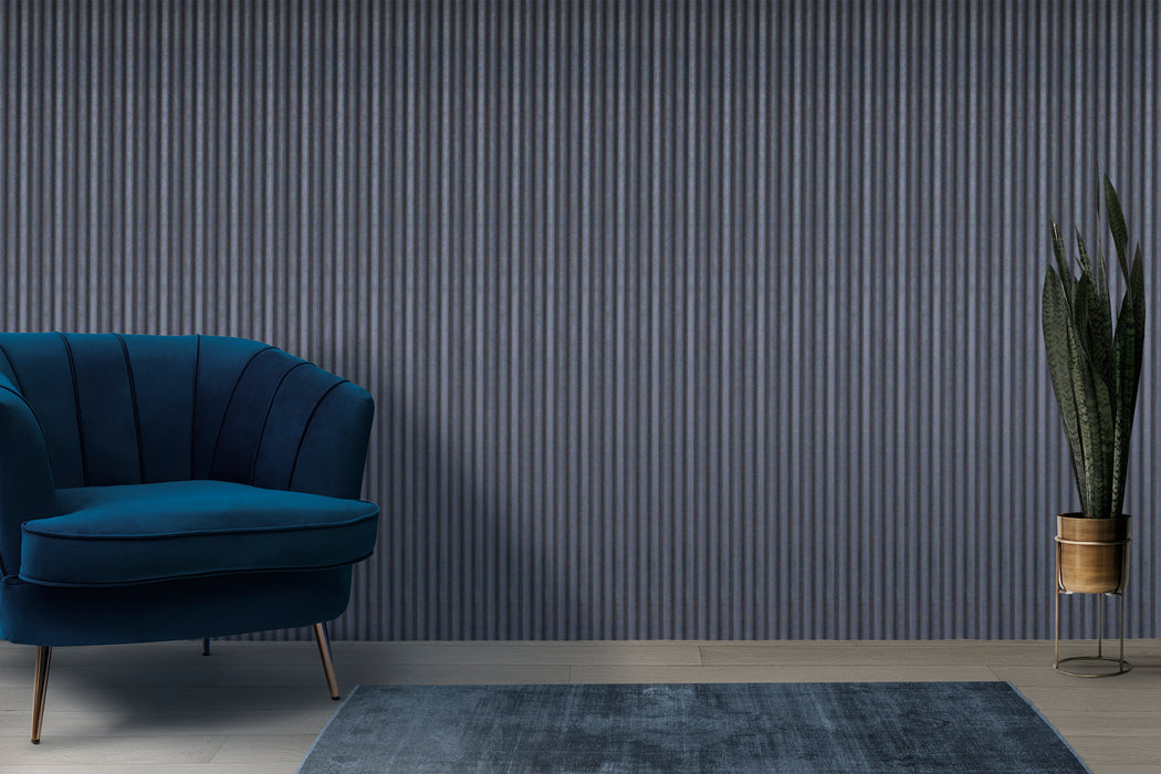 3 Hill Slat Panel - Dark Gray Veneer (J Collection)