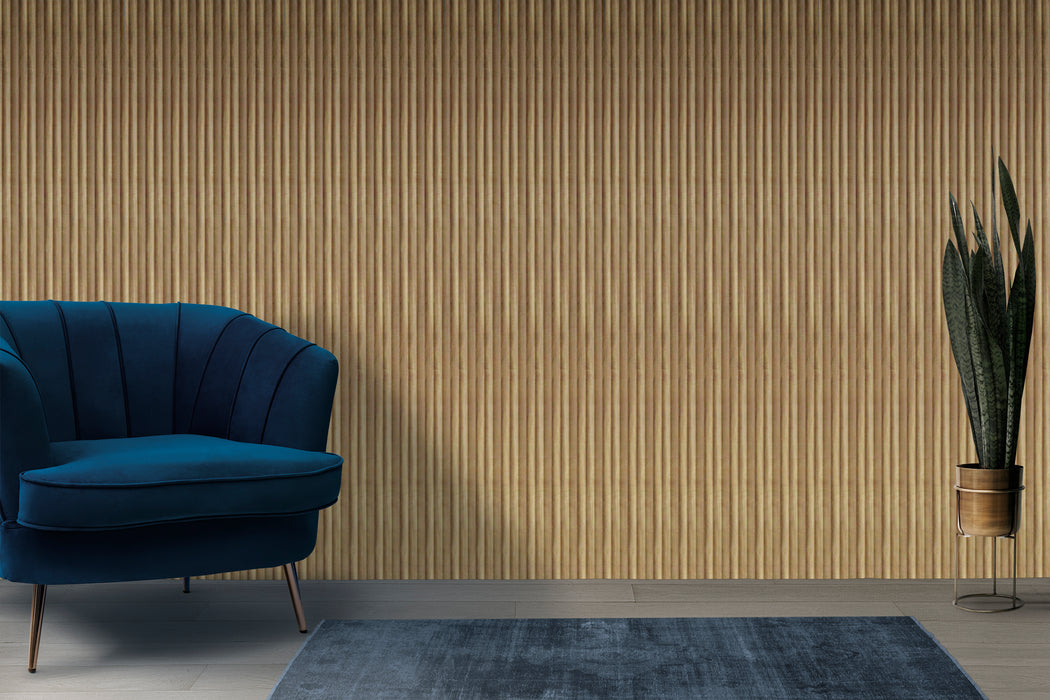 3 Wave Slat Panel - Natural Oak (J Collection)