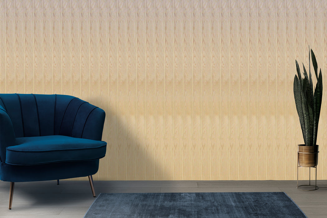 8 Half Round Slat Panel - Natural Oak Veneer (J Collection)