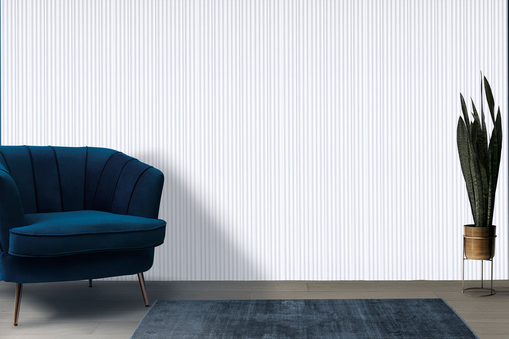 4 Triangles Slat Panel - White (J Collection)