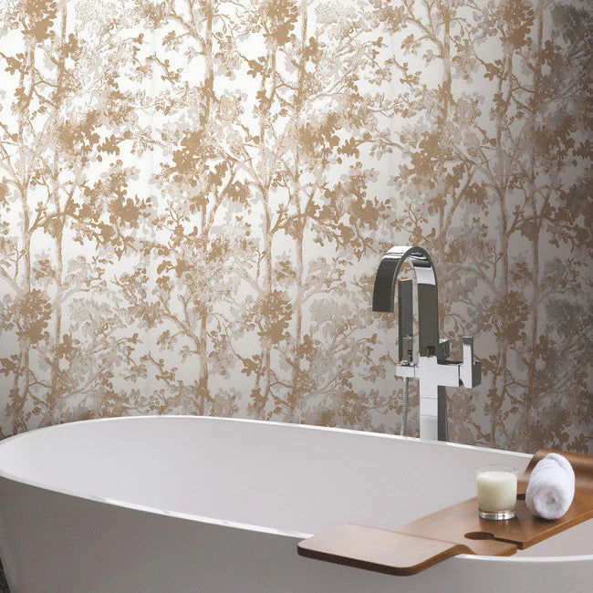 Shimmering Foliage Wallpaper NW3583