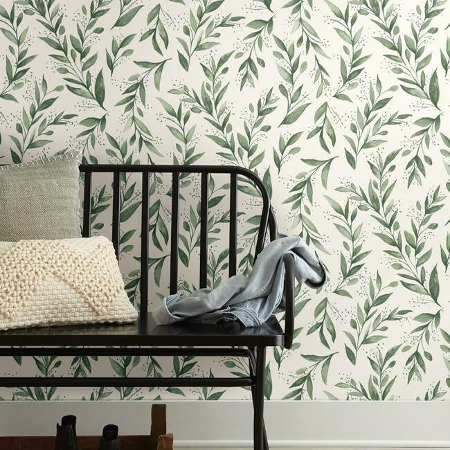 Olive Branch Premium Peel + Stick Wallpaper PSW1001RL