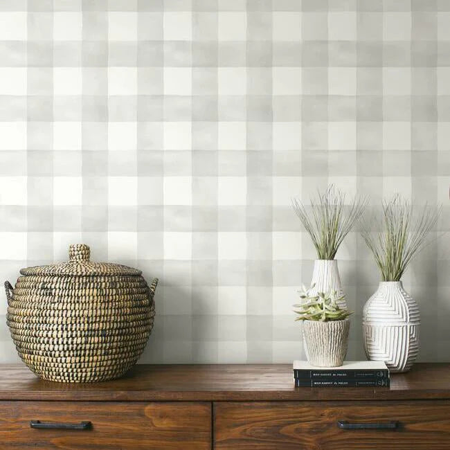 Watercolor Check Premium Peel + Stick Wallpaper PSW1171RL