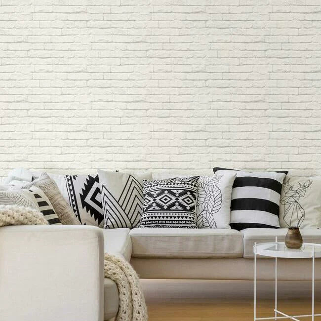 Brick-And-Mortar Premium Peel + Stick Wallpaper PSW1174RL