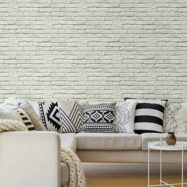 Brick-And-Mortar Premium Peel + Stick Wallpaper PSW1175RL