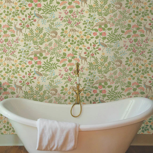 Woodland Floral Premium Peel Wallpaper PSW1436RL