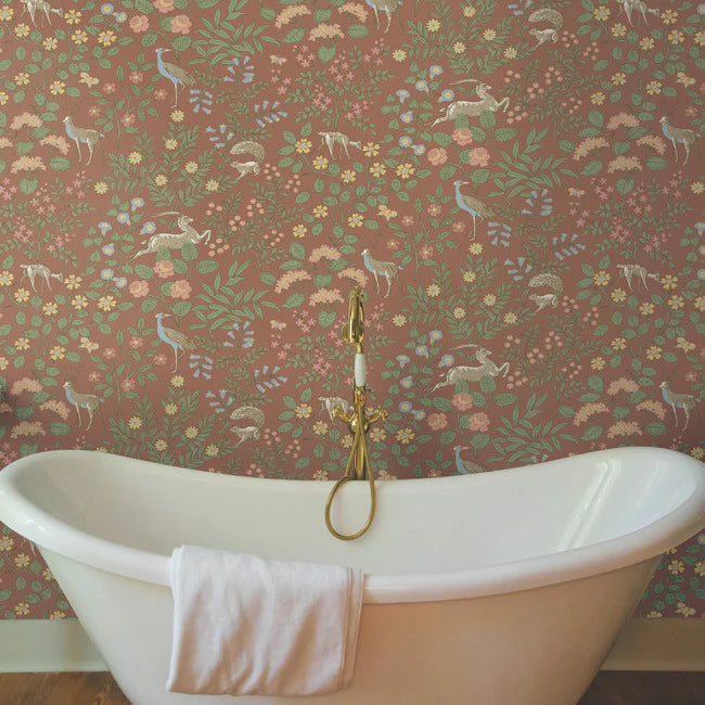 Woodland Floral Premium Peel Wallpaper PSW1438RL