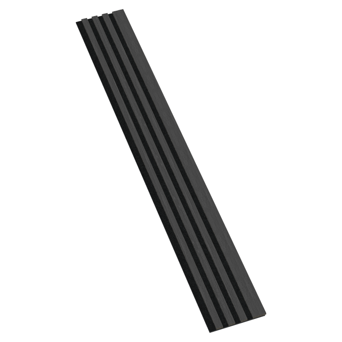 8FT Staggered Acoustic Panel - Black Oak