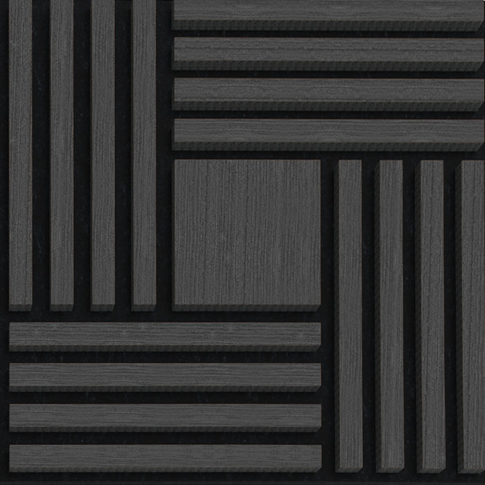 2FT Block Strips Acoustic Panel - Black Oak (Pack of 4)