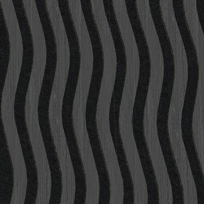 8FT Wave Acoustic Panel - Black Oak