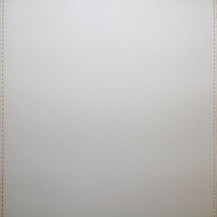Leather Grain Wall Panel with Stitches - White (#501)