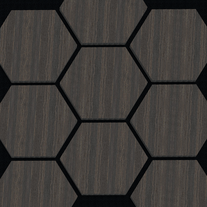 Hexagon Acoustic Panel - Smoked Oak (16 SQ. FT., Pack of 3)