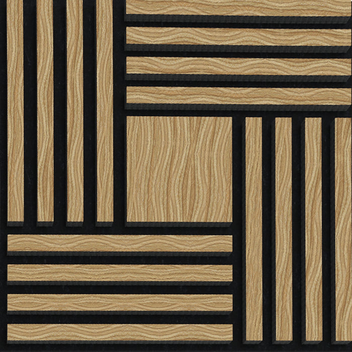 2FT Block Strips Acoustic Panel - Walnut (Pack of 4)