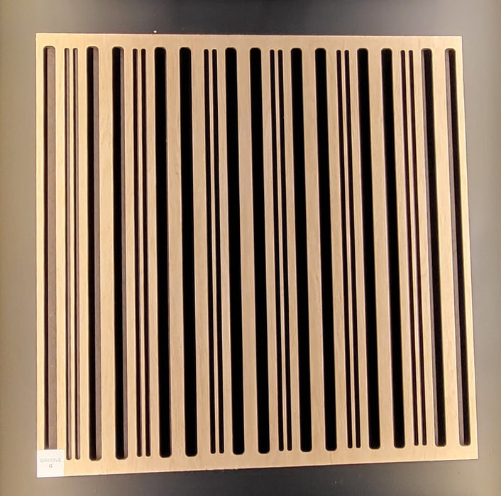Essex Rib - Black MDF Core -  White Oak Veneer Finish