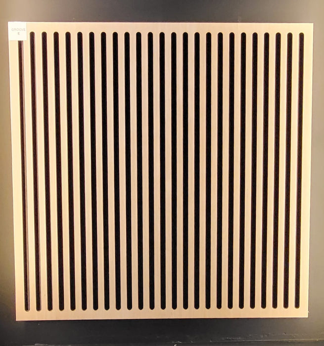 Metro Rib - Black MDF Core -  White Oak Veneer Finish