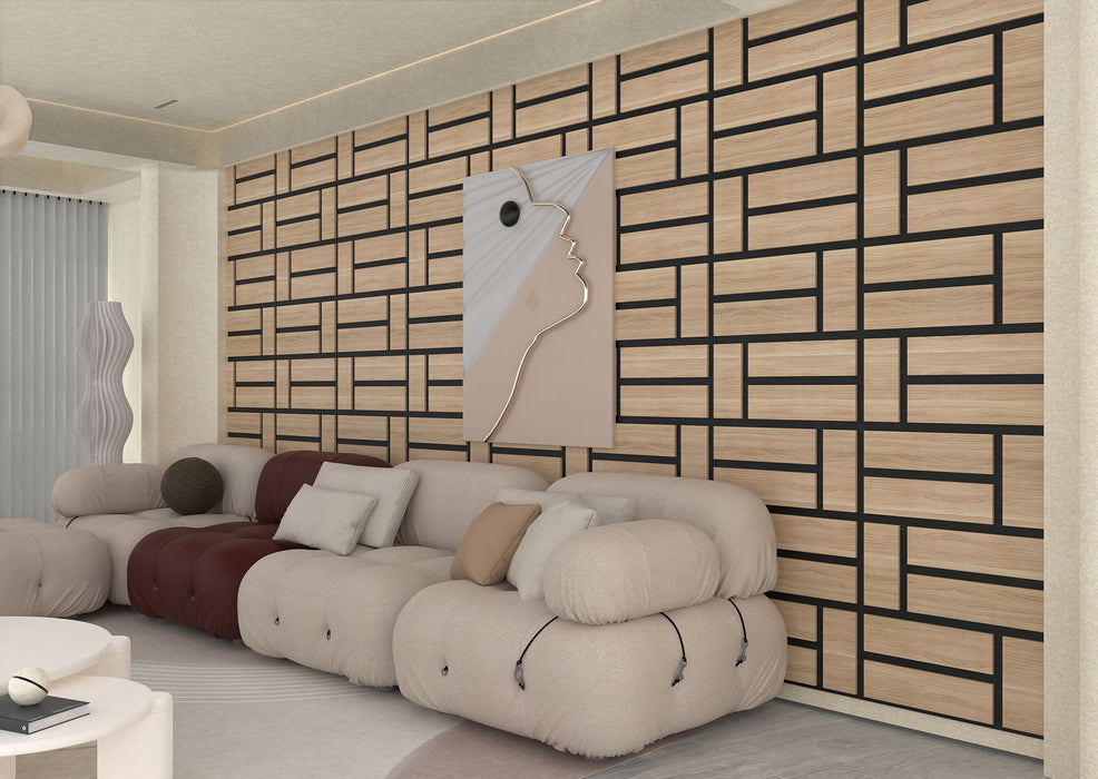 2FT Block Acoustic Panel - Walnut (Pack of 4)