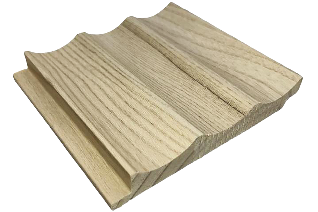 3 Wave Slat Panel - White Oak (J Collection)