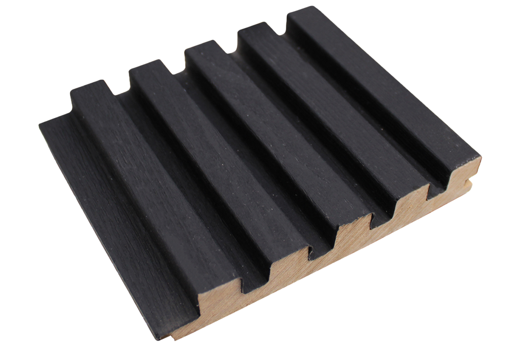 5 Grid Wide Slat Panel - Black (J Collection)