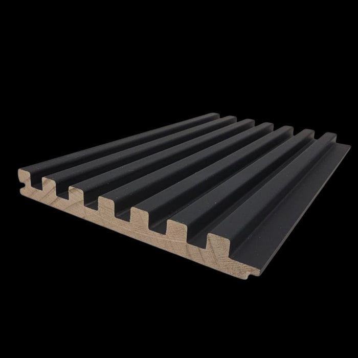7 Grid Slat Panel - Black (J Collection)