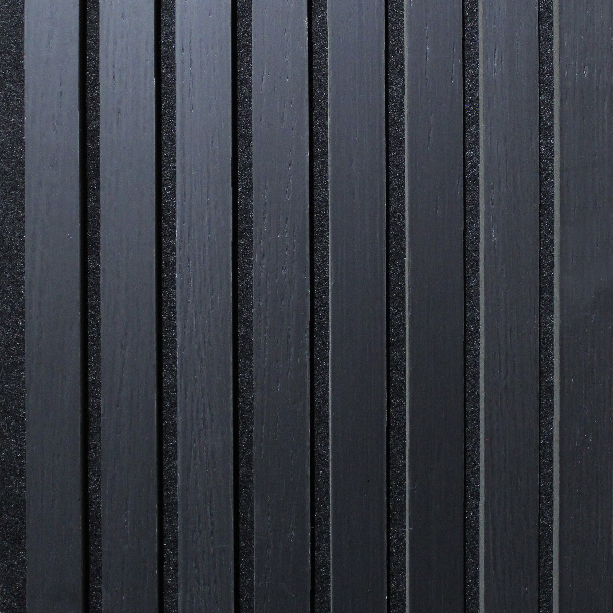 Acoustic Panel - Matte Black Veneer (10FT x 1FT) — WALLS Decor