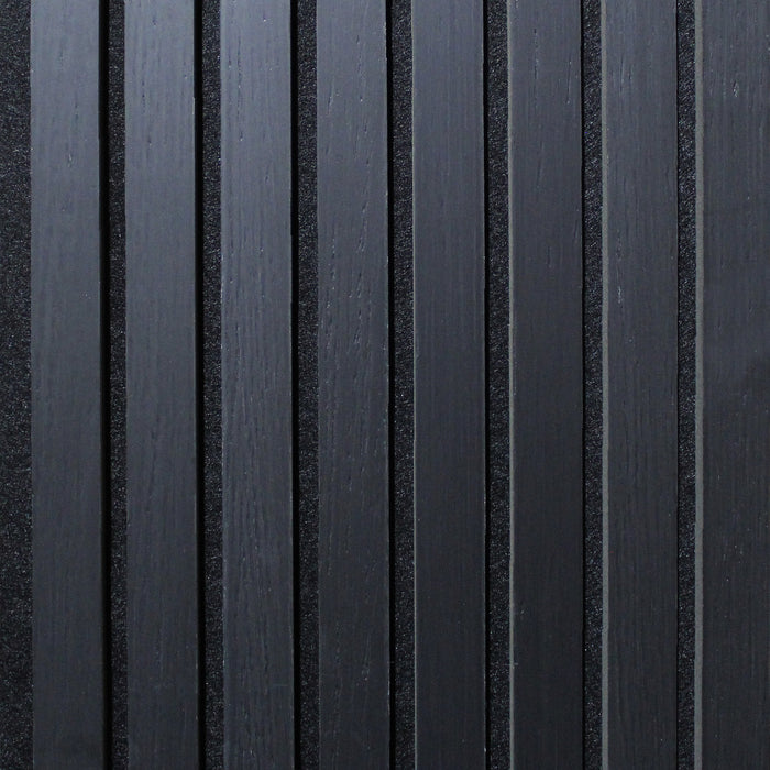 Acoustic Panel - Matte Black Veneer (10FT x 1FT)
