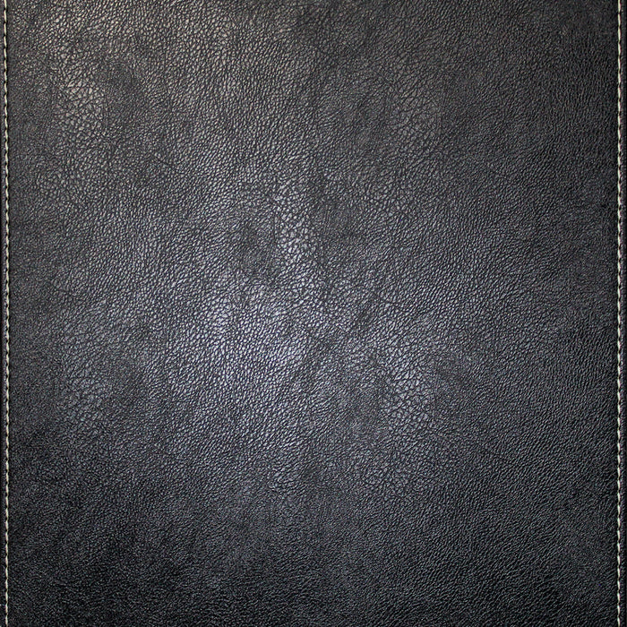Leather Grain Wall Panel With Stitches - Black (#521)