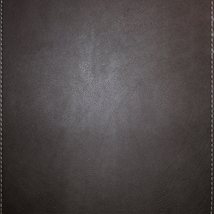 Leather Grain Wall Panel with Stitches - Dark Gray (#526)