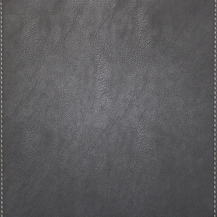 Leather Grain Wall Panel with Stitches - Gray (#510)