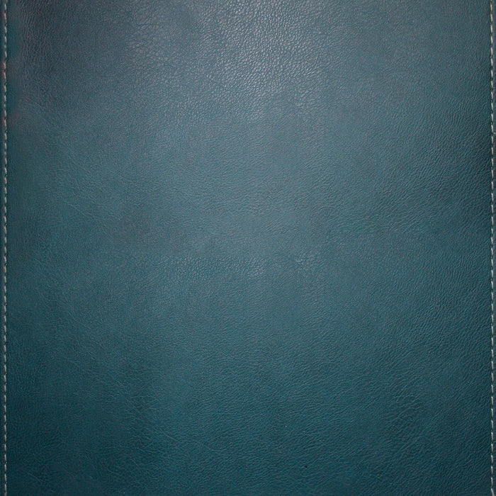 Leather Grain Wall Panel with Stitches - Teal (#508)
