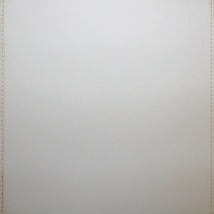 Leather Grain Wall Panel with Stitches - White (#501)