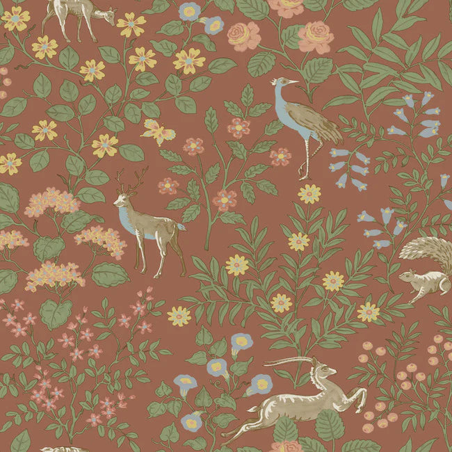 Woodland Floral Premium Peel Wallpaper PSW1438RL