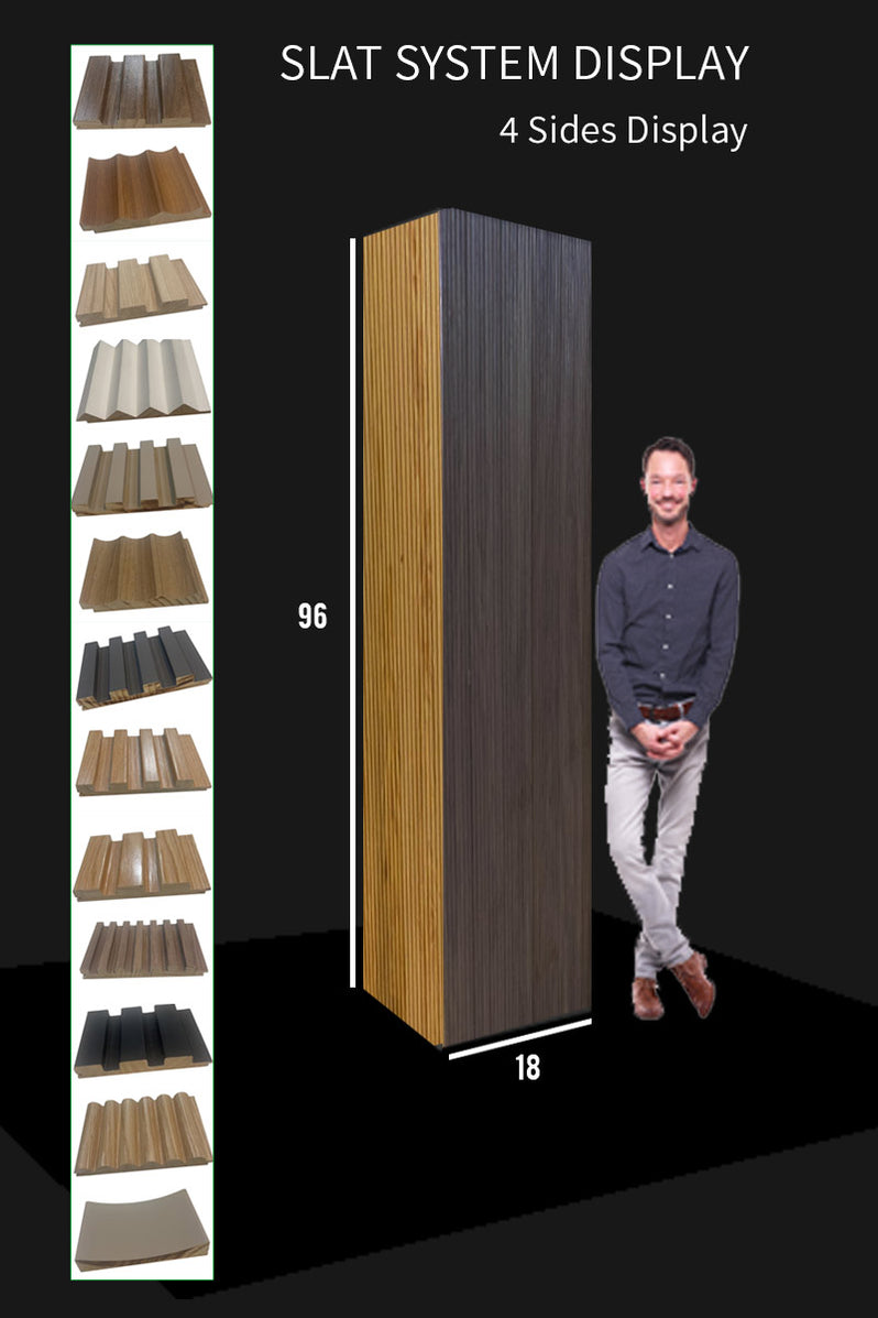 Slat System Showroom Display — WALLS Decor